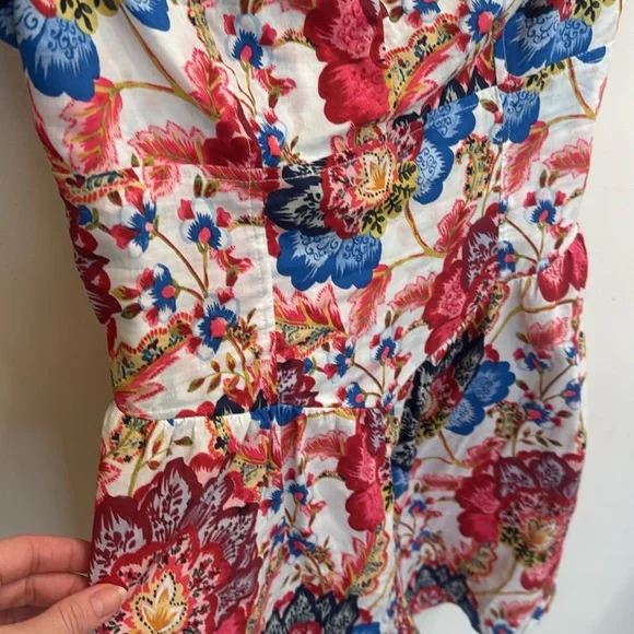 MISA LOS ANGELES
Ruchika Floral Romper size small red blue floral EUC - Picture 10 of 15